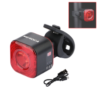 MEROCA XC02 Slimme Fietsachterlicht 100LM LED Helderheid 500mAh Batterij IPX6 Waterdichte Fiets Waarschuwingslicht voor