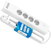 MEROSS MSS425F Smart Wi Fi Surge Protector schakel stekkerdoos USB, Wi Fi