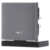 Merten 431060 Wisselschakelaar Afdekking System M Aluminium 1 stuk(s)