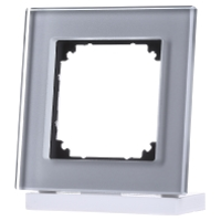 Merten 489160 Afdekking Frame 1 voudig M Plan, System M Zilver 1 stuk(s)
