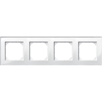 Merten 489419 Afdekking Frame 4 voudig System M, M Plan Wit 1 stuk(s)