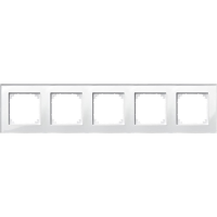 Merten 489519 Afdekking Frame 5 voudig System M, M Plan Wit 1 stuk(s)