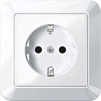 Merten MEG2300 1019 Wandcontactdoos System M Polar wit