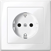 Merten MEG2300 1419 Wandcontactdoos System M Polar wit 1 stuk(s)