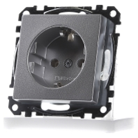 Merten MEG2301 0460 Wandcontactdoos System M Aluminium 1 stuk(s)
