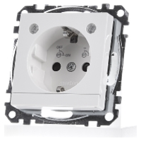 Merten MEG2304 0319 Wandcontactdoos met randaarde Inzetstuk System M, 1 M, M Smart, M Plan, M Creativ Polar wit (glanzend) 1 stuk(s)