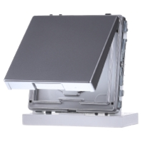 Merten MEG2310 7260 Wandcontactdoos AquaDesign Aluminium 1 stuk(s)