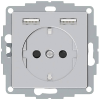 Merten MEG2366 0460 Inzetstuk System Design Aluminium 1 stuk(s)