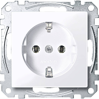Merten MEG2401 0325 Wandcontactdoos System M Wit 1 stuk(s)
