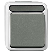 Merten 4074986 AquaStar Compleet Kruisschakelaar spatwaterdicht Lichtgrijs 1 voudig 1 stuk(s)