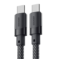 MESSAGER ES X53 5A 60W/100W USB C naar USB C kabel Snelle oplaad  en gegevensoverdracht Koperen kernlijn 1M lang voor iP