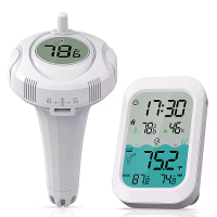 MESTEK CP02 Draadloze Drijvende Thermometer Pool Water Temperatuurmonitor 500ft Bereik LED Achtergrondverlichting Waterp