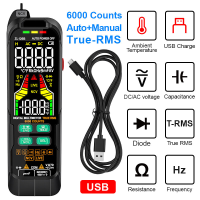 Digitale multimeter meter wisselstroom gelijkstroom spanning multimetro True RMS capaciteit Temp detector Multitester
