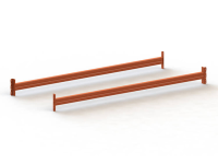 META 80412 (b x d) 2700 mm x 800 mm Rood oranje