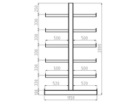 Meta 97837 (b X H X D) 2700 X 2000 X 1150 Mm Gentiaan Blauw