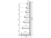 Meta 97843 (b X H X D) 2700 X 2000 X 590 Mm Gentiaan Blauw