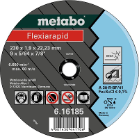Metabo 616186000 Doorslijpschijf recht 115 mm 25 stuk(s) Blik, Profiel