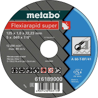 Metabo 616191000 Doorslijpschijf recht 25 stuk(s)