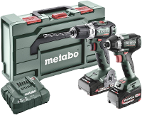 Metabo BSLBL+SSD200LTBL 685195000 Accu schroefboormachine, Accu slagmoersleutel 18 V 5.2 Ah Li ion Incl. Accu, Incl. Lader