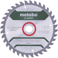 Metabo PRECISION CUT WOOD CLASSIC 628659000 Cirkelzaagblad 160 x 20 x 1.4 Mm Aantal tanden: 36 1 stuk(s)