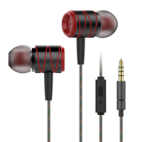 Metal 3.5Mm Wired Control In Ear Heavy Bass Earphone Headphone With Mic For Iphone Samsung Xiaomi