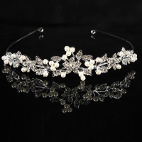 Metal Crystle Flower Wedding Bridal Tiara Alloy Prom Party Head Band