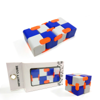 Metal Infinite Cube Anxiety Stress Relief Fidget Focus Adults Kids Attention Therapy Toys