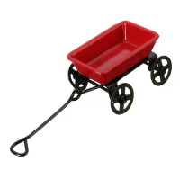 Metalen blikken gieter met trekkar met Fairy Garden gereedschap poppenhuis miniaturen voor kindercadeau