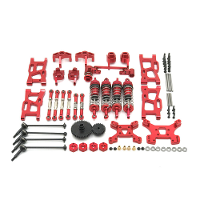 Metalen upgrade onderdelen WLtoys 144001 144010 124017 124019 Rlaarlo 1/14 1/12 AM X12 RC auto schokdemper toren arm sta