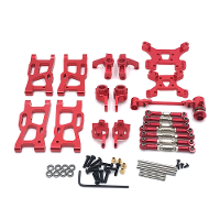 Metalen Upgrades Onderdelen voor Wltoys 144001 144002 144010 124016 124017 124019 1/14 1/12 AM X12 RC Auto Swing Arm Stu