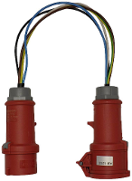 Metrel A 1389 Meetadapter CEE koppeling 16 A 5 polig   CEE stekker 16 A 5 polig