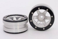 Metsafil 1:10 Crawler Velgen PT Wave Zilver 2 stuks