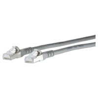 Metz Connect 130845A533 E RJ45 Netwerkkabel, patchkabel CAT 6A S/FTP 15.00 M Grijs Snagless 1 stuk(s)