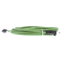 BTR 142M4D15050 M12 Netwerkkabel, patchkabel CAT 5e S/UTP 5.00 M Groen PUR mantel, Zuurbestendig, Ozonbestendig, UV bestendig, Geschikt voor sleepketting,