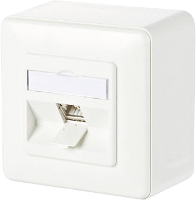 Metz Connect 130B11D10002 E Netwerkdoos Opbouw (op muur) CAT 6A 1 poort Zuiver wit