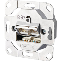 Metz Connect 130C381200 I Netwerkdoos Inbouw (in muur) Inzet CAT 6A 2 poorten