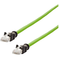 Metz Connect 142M2X55050 RJ45 Netwerkkabel, patchkabel CAT 6A S/FTP 5.00 M Groen PUR mantel, Zuurbestendig, Ozonbestendig, UV bestendig, Geschikt voor