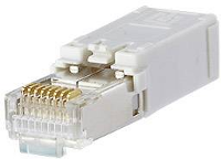 Metz Connect METZ CONNECT E DAT Industry RJ45 1401500810 I Stekker, recht Aantal polen (sensoren) 8P8C Lichtgrijs 1 stuk(s)