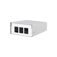 METZ CONNECT Keystone AP behuizing 3 poorts zuiver wit RAL9010
