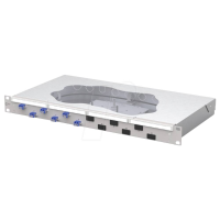 Metz Connect OpDAT fix2 Patchfeld splice 6xLC D OS2 Patchpaneel 483 mm (19) Kabel 1 HE Grijs