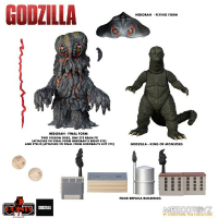Mezco Toys Godzilla: 5 Points XL   Godzilla vs Hedorah Action Figure Box Set speelfiguur