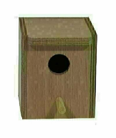 Houten nestkastje exoten Dicht 0045706