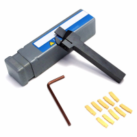 Mgehr 1010 2 10x10 X100mm Grooving Tool Holder With 10pcs Mgmn200 Insert Blade For 2mm Cut