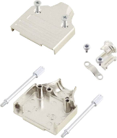 MH Connectors MHDM15 K 6560 0136 02 Aantal polen: 15 Metaal 180 ° Zilver 1 stuk(s)