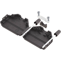 MH Connectors MHDPPK15 BK K 6260 0101 02 D sub behuizing Aantal polen: 15 Kunststof 180 ° Zwart 1 stuk(s)
