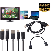 MHL Micro USB to HDMI 1080P Media HD TV HDTV Cable Charger