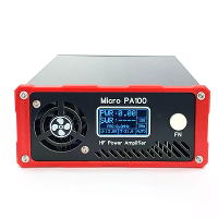 Micro PA100 100W HF Versterker Auto TX/RX & LPF Overschakeling SWR/Temp Bescherming Compatibel met ICOM/YAESU/XIEGU