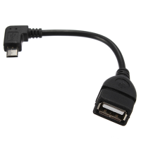 Micro Usb 90°degrees Host Cable Male To Usb Female Otg Adapter
