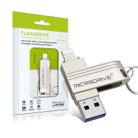 Microdrive 64GB Metaalen USB 3.0 Flash Drive USB/iP Dual Interface Snelle Transmissiesnelheid Pendrive Mini Draagbare Ge