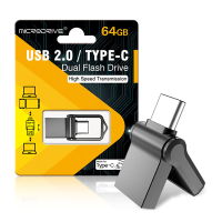 Microdrive 64GB Type C/USB2.0 Dual Interface USB Flash Drive Hoge Snelheid Pendrive Draagbare Geheugen U Schijf voor Tel